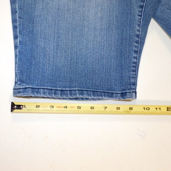 Style & Co. Women's Blue Jeans Shorts with Embellishments Size 14P - Picture 7 of 8